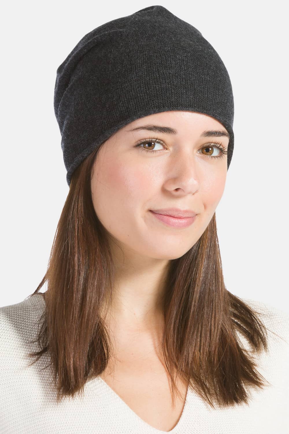 Women's 100% Cashmere Slouchy Beanie Hat Womens>Accessories>Hat Fishers Finery 