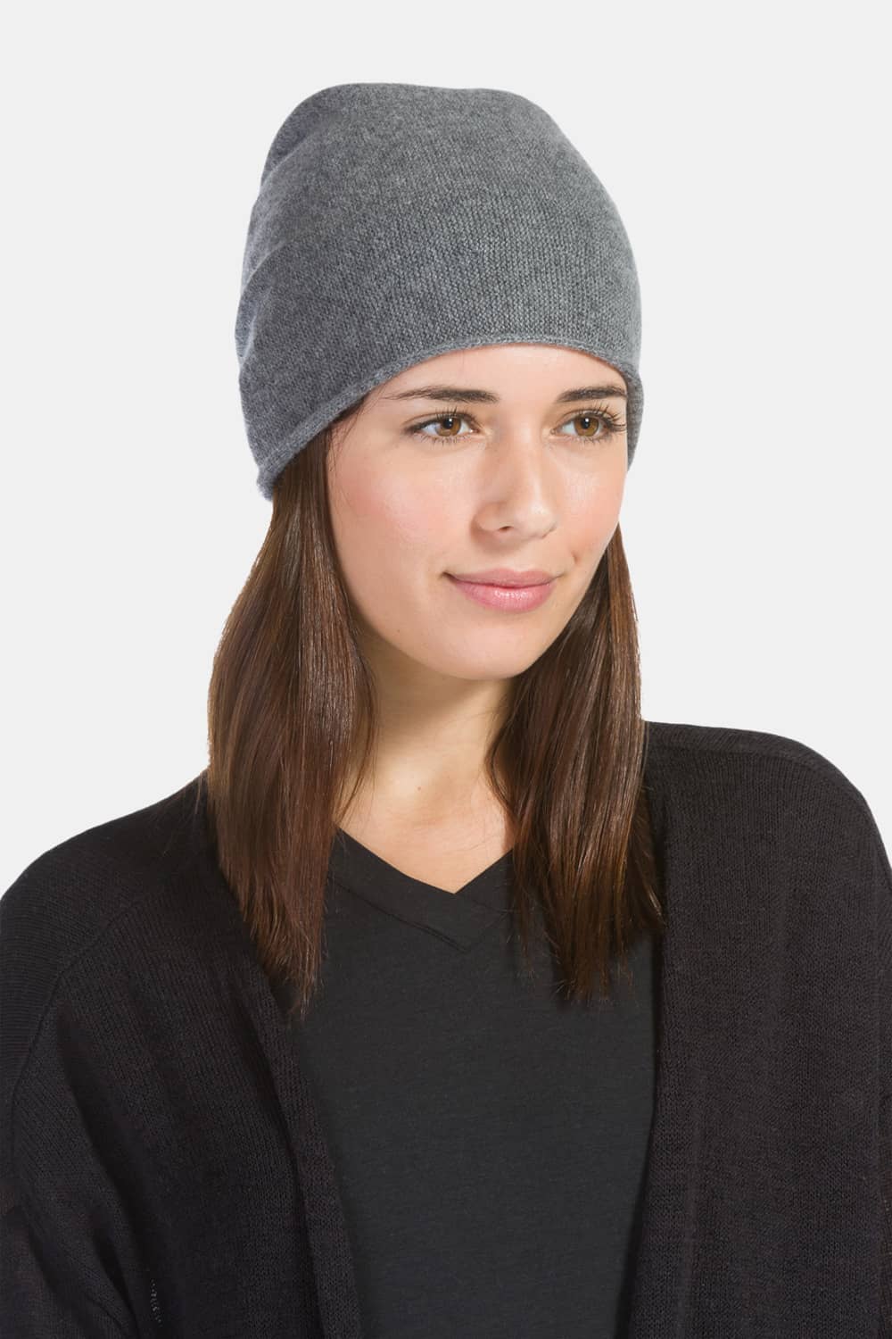 Women's 100% Cashmere Slouchy Beanie Hat Womens>Accessories>Hat Fishers Finery 