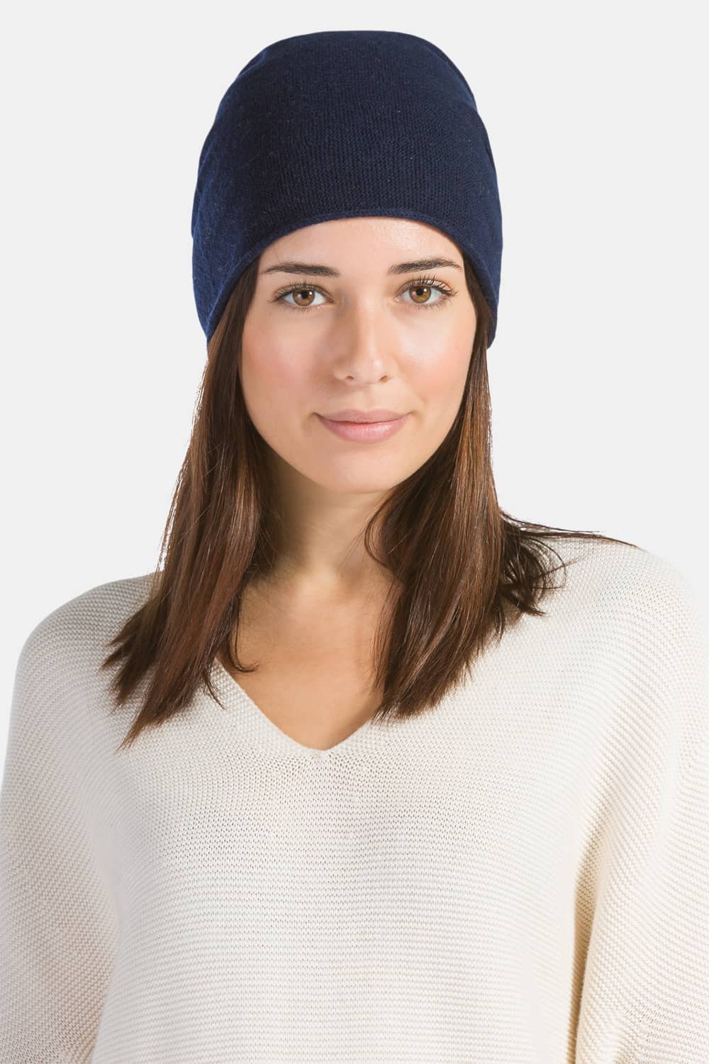 Women's 100% Cashmere Slouchy Beanie Hat Womens>Accessories>Hat Fishers Finery 