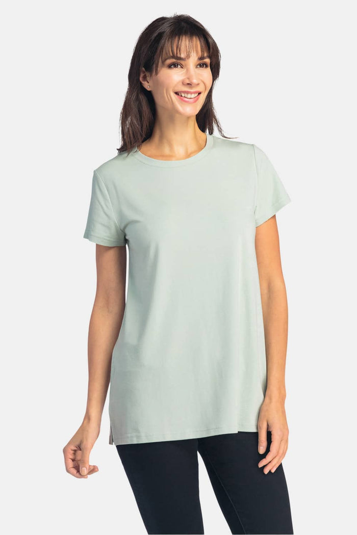 Women's Relaxed EcoFabric™ Crew Neck Tee Womens>Casual>Top Fishers Finery Sea Glass XS 