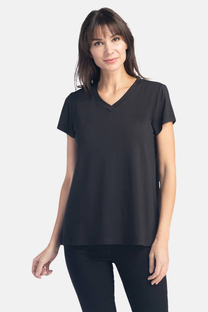 Women's Relaxed EcoFabric™ V-Neck Tee Womens>Casual>Top Fishers Finery 