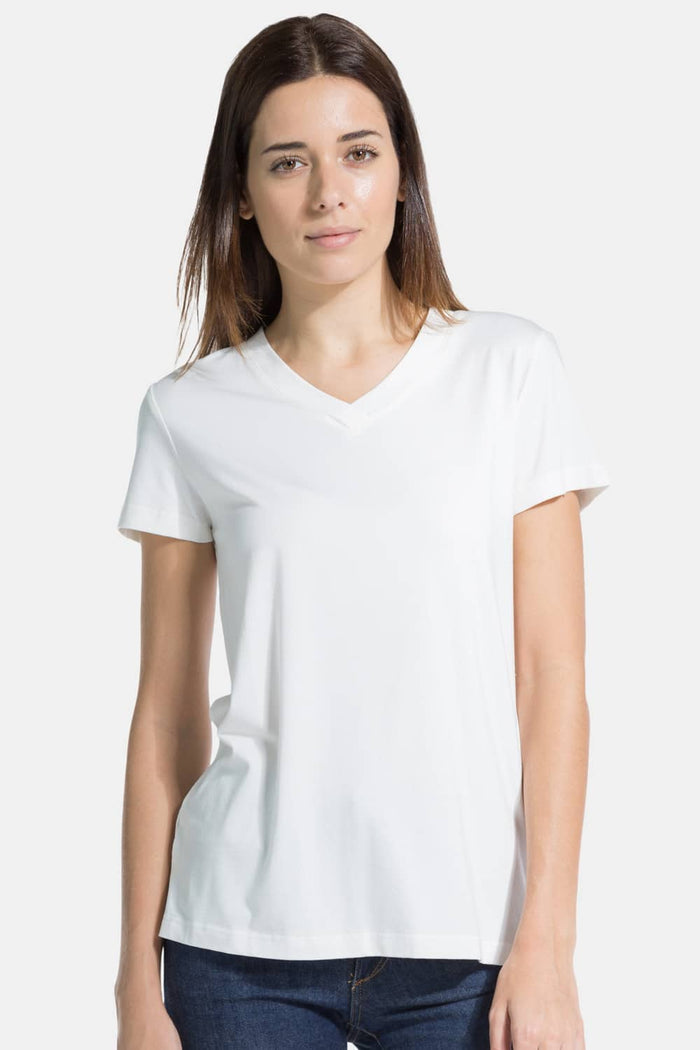 Women's Relaxed EcoFabric™ V-Neck Tee Womens>Casual>Top Fishers Finery 