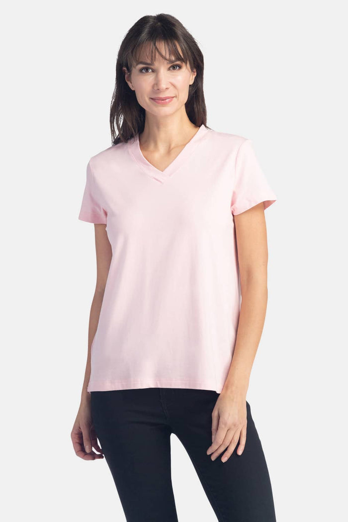 Women's Relaxed EcoFabric™ V-Neck Tee Womens>Casual>Top Fishers Finery 