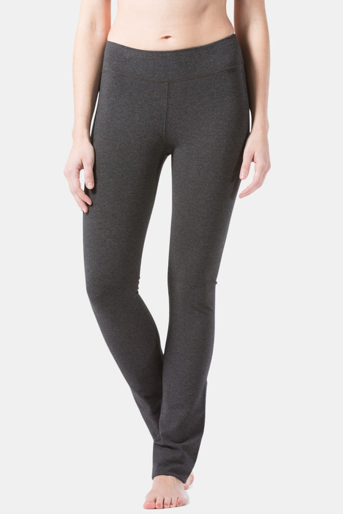 Women's EcoFabric™ Straight Leg Yoga Pant Womens>Activewear>Yoga Pants Fishers Finery Heather Gray X-Small Petite