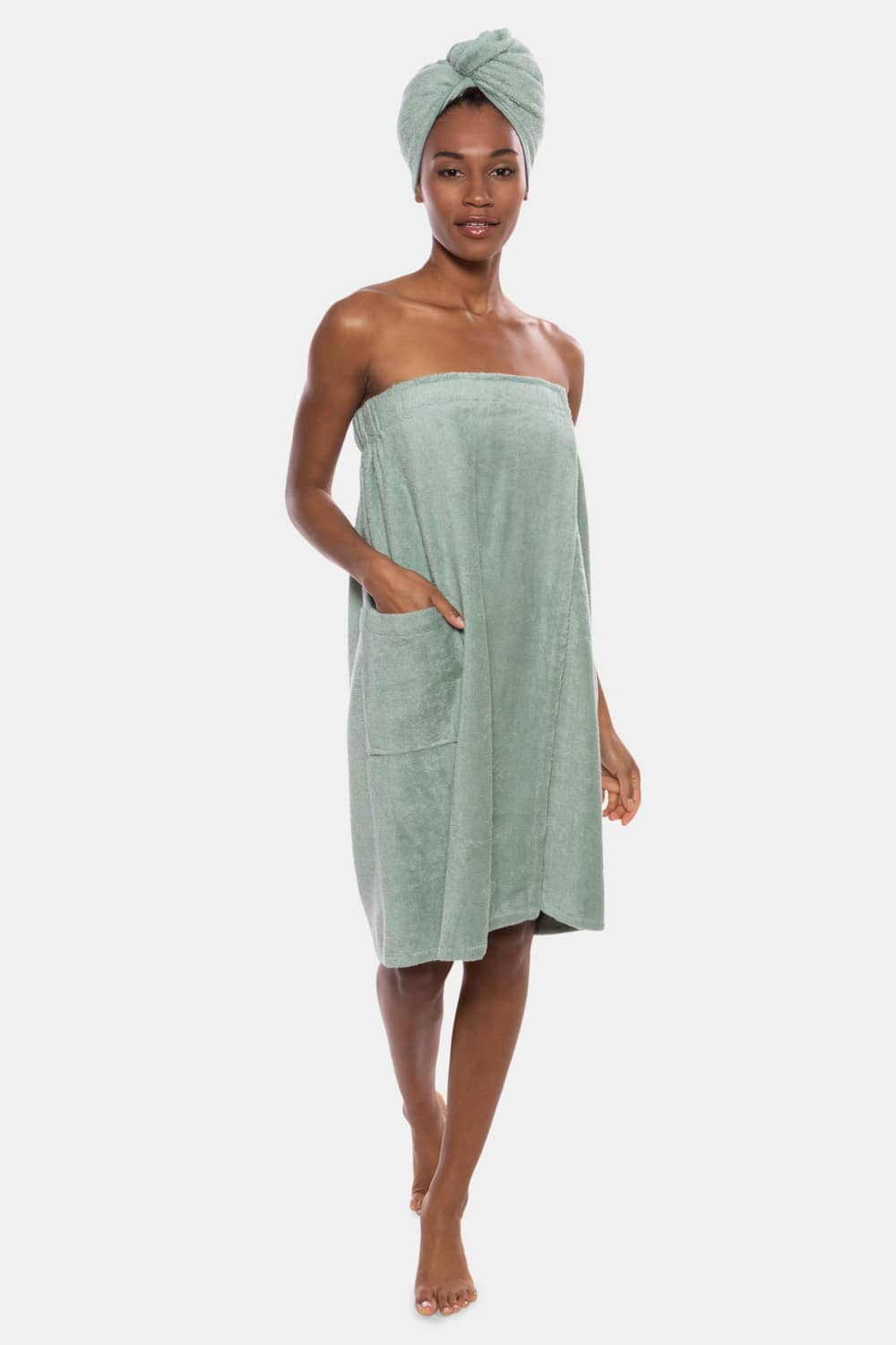 Spa Wrap Towel Wrap For Women Ladies 100% Cotton Terry Towelling