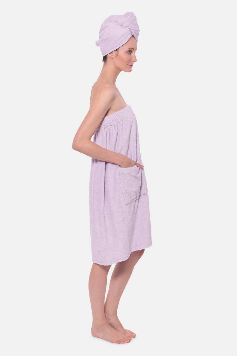 Texere Women's 2pc Terry Cloth Body and Hair Wrap Womens>Spa>Set Fishers Finery 