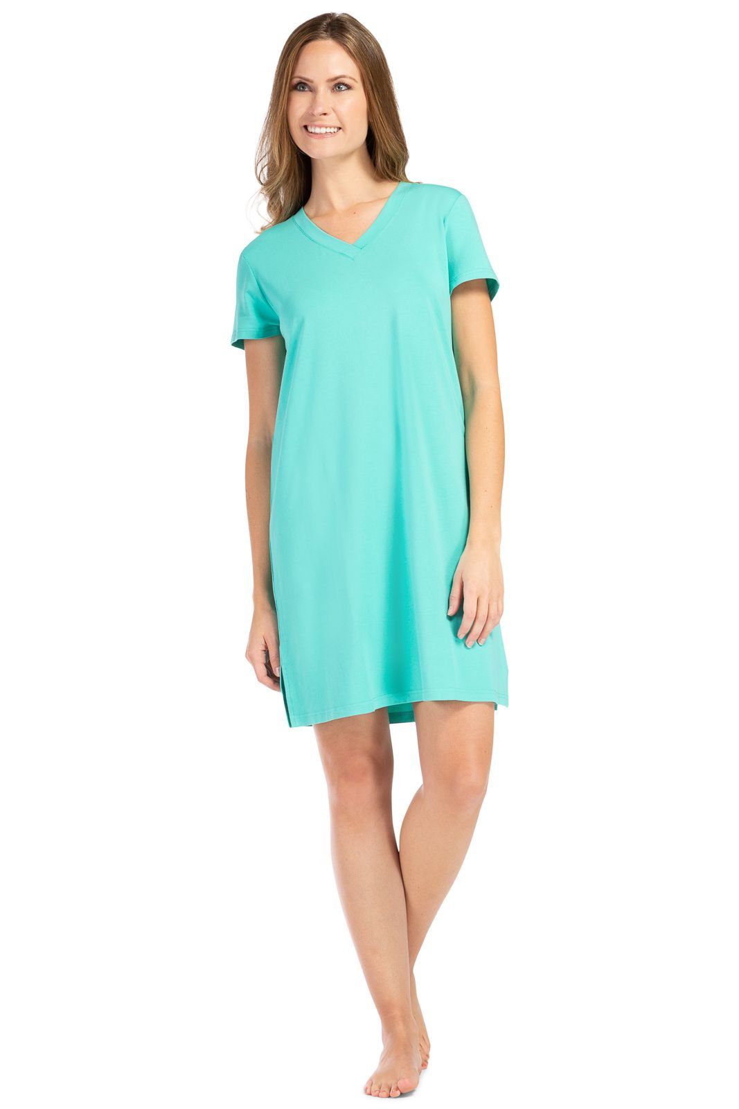  Nightgown For Women Sleep Shirt Short Sleeve