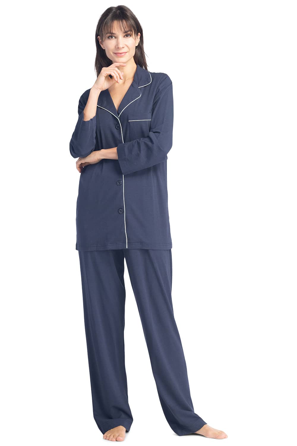 Women's Pajamas, Cotton Long Sleeve Pajama Set