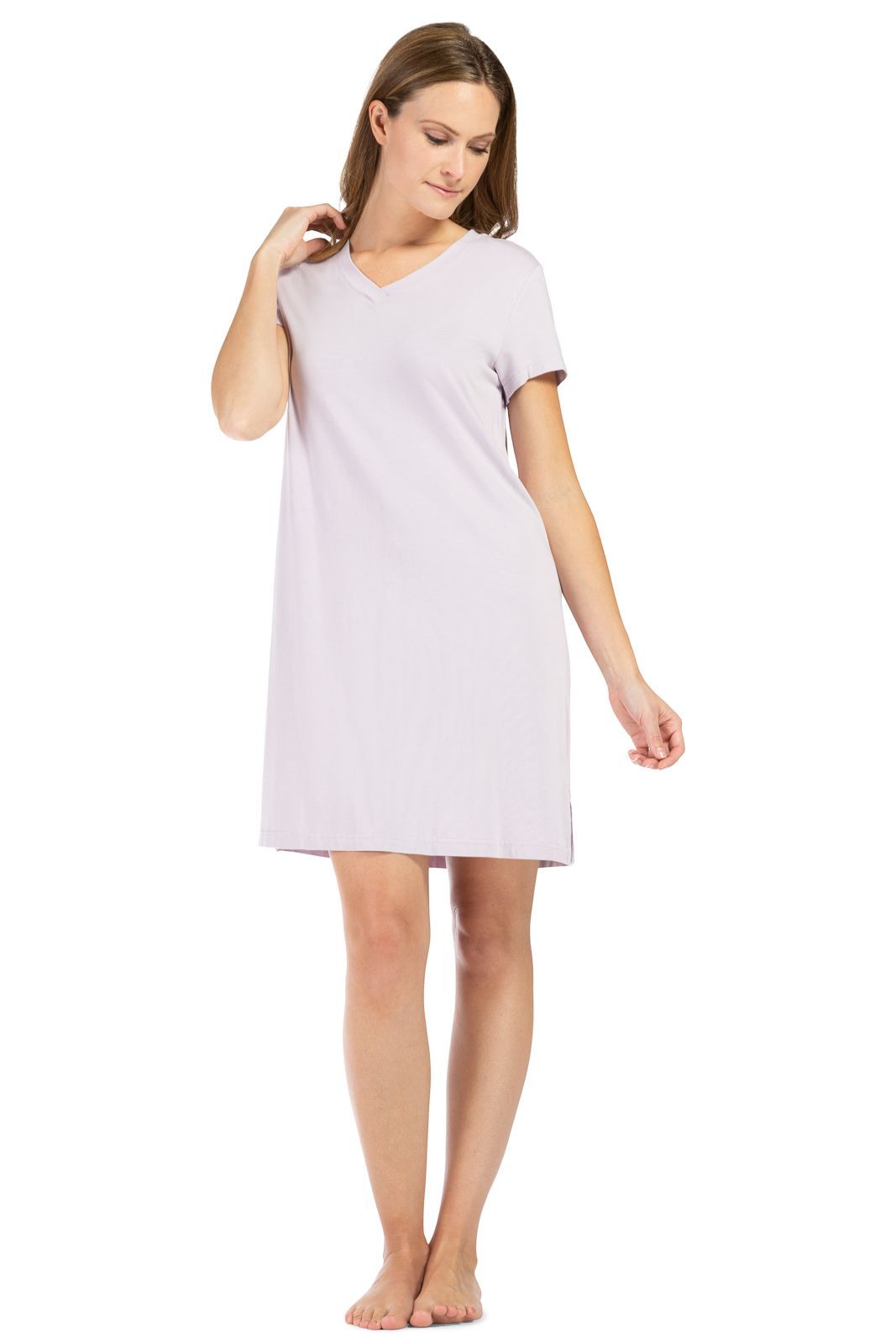 Women's Sleepwear Cotton Sleep Tee Short Sleeves Modal Built in