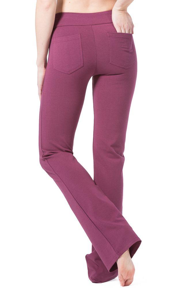 Bootleg Yoga Pants with Pockets Women s Athleisure Fishers Finery