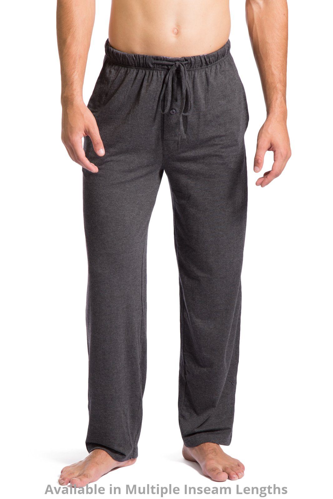 Men's Pajama Pants Grey Pink Plaid Lounge Trousers  