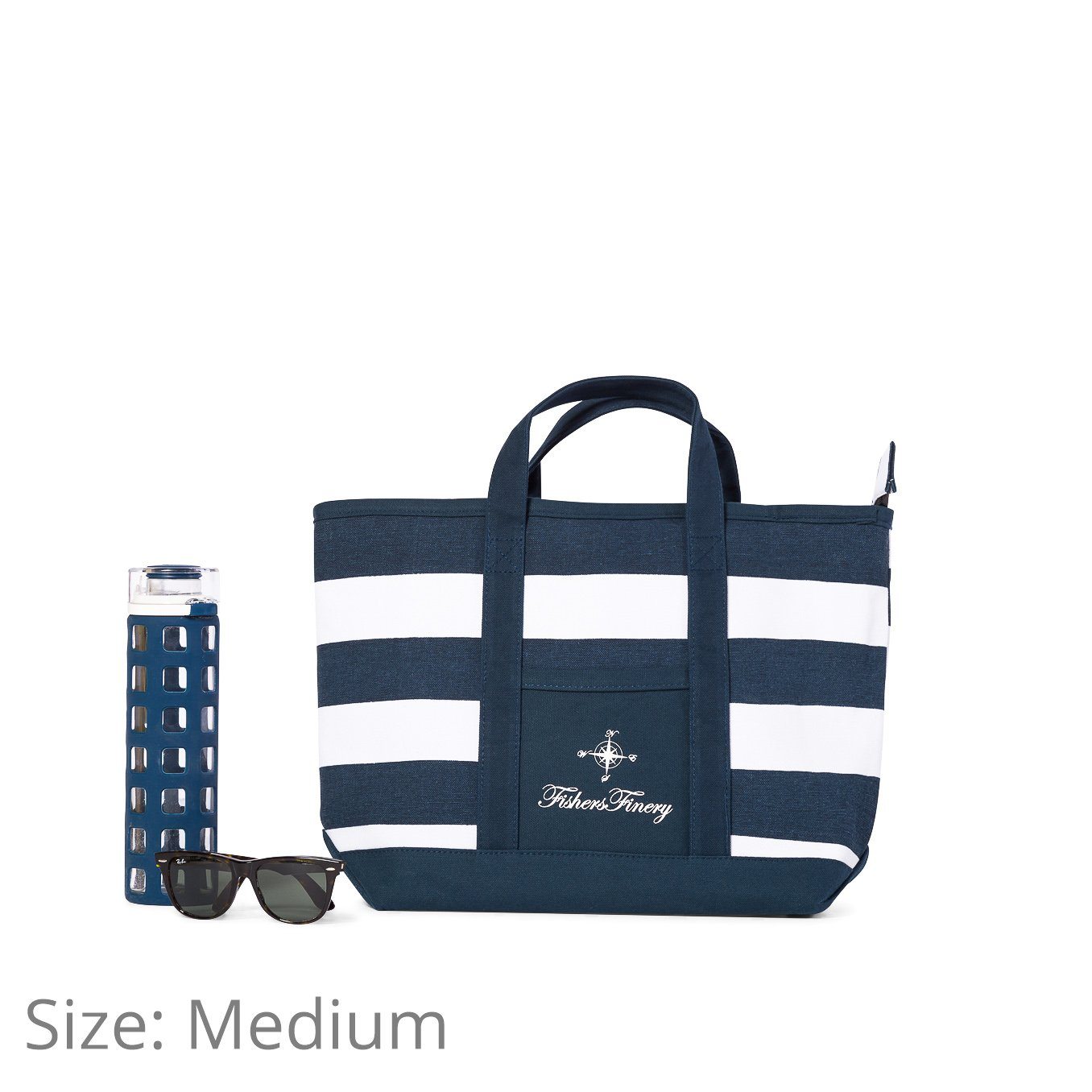 Canvas Travel Tote with Zipper Closure | Fishers Finery