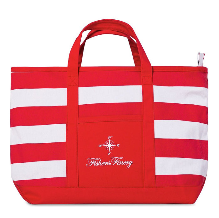 Canvas Travel Tote with Zipper Closure - Multiple Sizes and Colors Home>Luggage Fishers Finery Red Large