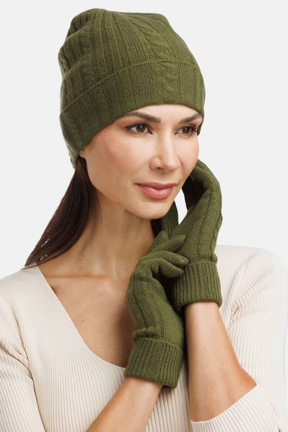 Women's Cashmere Hat | Cashmere Ribbed Beanie | Fishers Finery