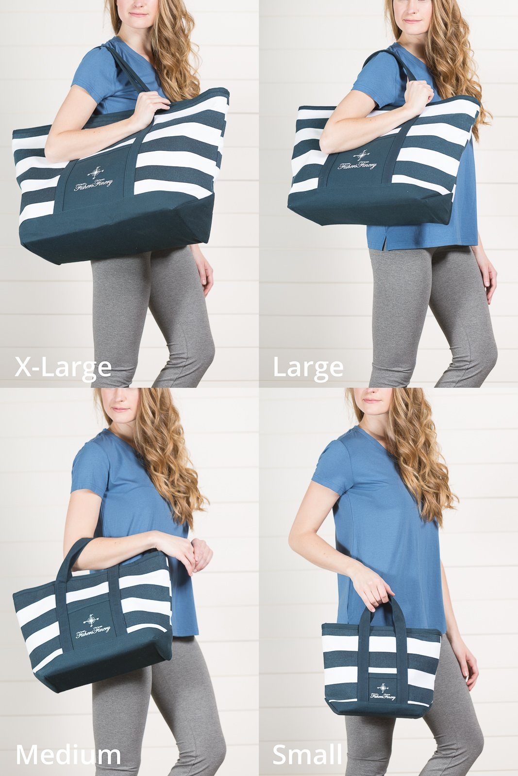 Canvas Travel Tote with Zipper Closure | Fishers Finery