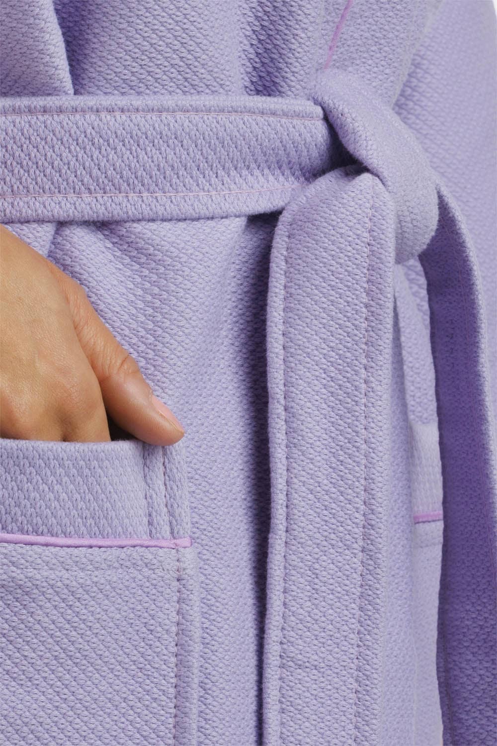 Women's Modal Kimono Resort Spa Robe with Quilted Design Womens>Sleep and Lounge>Robe Fishers Finery