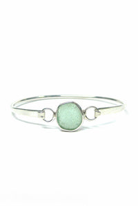 Bezel Bangle Bracelet with Gift Box Womens>Accessories>Jewelry Fishers Finery Seafoam 